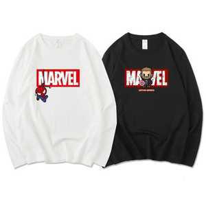 마블 맨투맨 긴팔티 남성용 티셔츠 어벤져스 겨울 오버핏