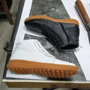 여성 남성 수제화 하이탑 발목 골프화 일상화 디자인보다 가죽이 중요한이유 증명해보겠습니다