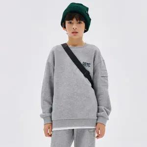 [오션스카이] [2color]남아 소매 포켓 기모 맨투맨 티셔츠