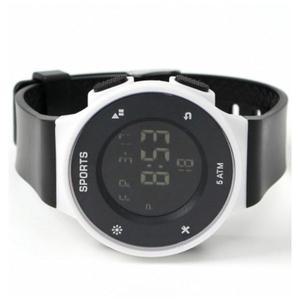 생활방수 전자 스포츠 손목시계 (블랙)