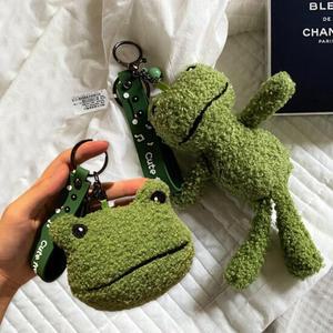 어나더뷰 개굴개굴 뽀글이 인형 동전지갑 개구리 키링 1407