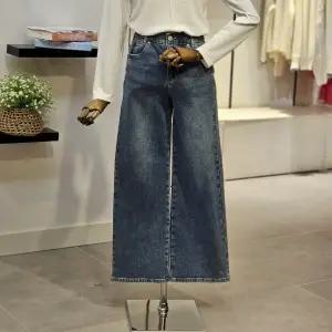 [대구백화점] [반에이크]기모 밴딩 와이드 데님 팬츠(VB4ZDLM201W)