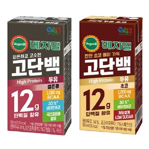 정식품 베지밀 고단백 두유 검은콩 초코