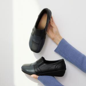 수제화 천연소가죽 스칸 컴포트 슬립온 3.5cm