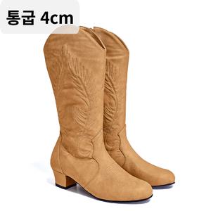 케이탑 D2053 스티치 카멜브라운 부츠