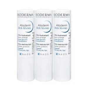 바이오더마 아토덤 스틱 레브르 립밤 3개팩