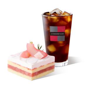 [투썸플레이스] 떠먹는 피치생 + 아메리카노 R