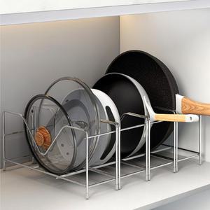 스테인리스 무조립 후라이팬 냄비뚜껑 거치대 정리 선반 2P 4P 5P