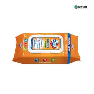 유한크로락스 세정살균티슈 오렌지 퓨전 캡형 60매