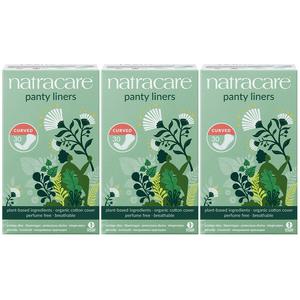나트라케어 팬티라이너 커브드 30매 3팩 유기농 순면 생리대