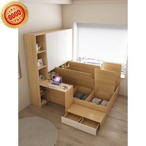 일체형 옷장 침대 단단한 책상 프레임 수납형침대 모던 원목