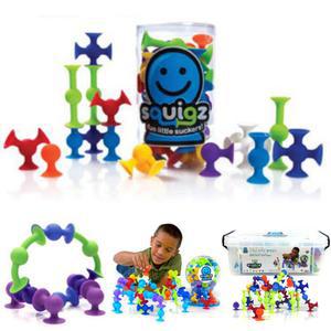 스퀴즈 멀티플렉스 세트 실리콘 블럭 흡착블록 흡착식 빨판 모형 조립 유아 (150pcs)