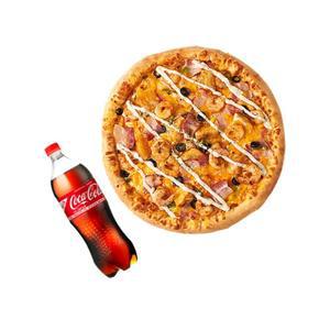 [반올림피자] 베이컨쉬림프피자L + 콜라1.25L