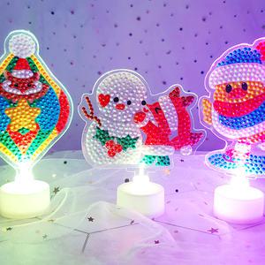 반짝반짝 보석십자수 아크릴 무드등 만들기 - 크리스마스 옵션