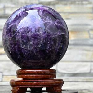 자수정 유리 원석 유리구슬 장식 수정 침실권장 구슬 선물 10CM