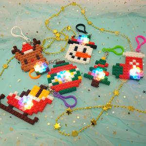 디폼블럭 LED 크리스마스 가방고리(옵션)