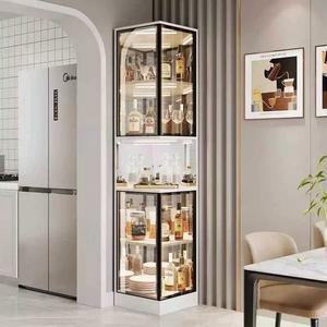 유리장식장 코너 위스키장 흰색 피규어 양주장 피규어장