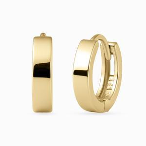 갤러리아 14K 베이직 플랫 링 귀걸이 소