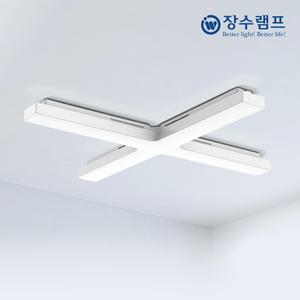 장수램프 LED 사각 십자등 60W 형광등
