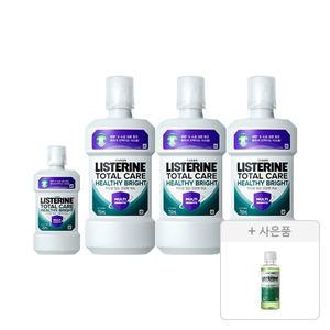 리스테린 헬씨 브라이트 750ml, 3개+250ml, 1개+증정(그린티 마일드 100ml, 1개)