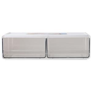 데이젤 서랍형 데스크탑 수납함_2칸