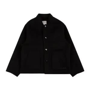 [롯데백화점]빈 블랙 핸드메이드 울 바시티 자켓 BX61JK02BK