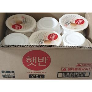 햇반 백미 윤기가득쌀밥 210g 36개