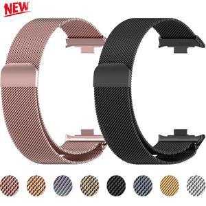 샤오미 미 밴드 9 프로용 밀라노 루프 스트랩, 8 프로/레드미 워치 4/5용 통기성 마그네틱 손목