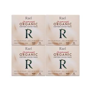[라엘] 유기농 프리미엄 생리대 대형 4팩