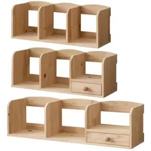 원목드림책꽂이60-일반형 3번) 원목드림책꽂이 책상책꽂이 1단책꽂이 삼나무책꽂이
