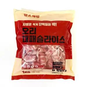 팜스제임 무항생제 대패 슬라이스 오리겹살 오리고기 샤브샤브용 구이용 다이어트 식단 500g