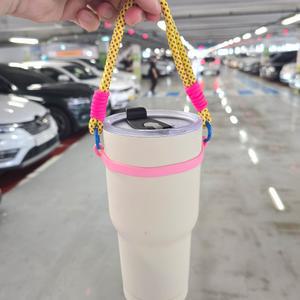 텀블러 로프 스트랩 실리콘 손잡이 핸들 스탠리 스타벅스 호환 텀블러 꾸미기 물병 파우치