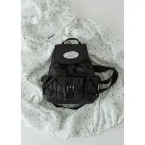 라츠유 LOTSYOU Nostalgia chubby Backpack Black