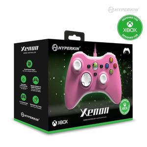 온애이 HYPERKIN XENON WI LER PINK OFFICIALLY LICENSED 360 PLICA FOR USE WITH SERIES ONE WINDOWS 10 11 PC VIDEO GAME 5MM JA IM LSE PLUG AND PLAY NG GAMEPAD