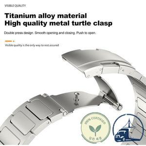 삼성 갤럭시 워치 8 클래식 46mm 용 고급 티타늄 스트랩 울트라 2025 메탈 팔찌