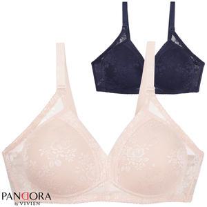 판도라by비비안 자카드 노와이어 풀컵 몰드브라 A컵 B컵 pbr7172