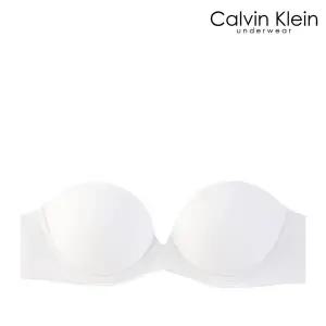 [캘빈클라인 언더웨어] CK 여성 퍼펙틀리 핏 푸쉬업 스트랩리스 브라 QF8252 WHITE