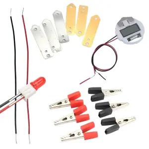 LED 과일 전지 실험 키트 전기 발생 어린이 DIY 과학 교구 세트