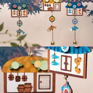 옛날집 풍경 가을 만들기 전통 명절 추석 설날 민속 인테리어 초가집 기와집 미술 키트