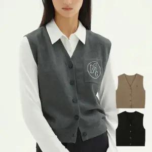 레이나 리플린 자수 니트 베스트 3종세트