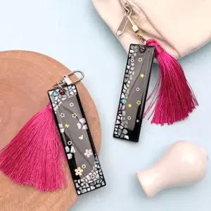 [문구티쳐] 토단 레진아트 자개 키링 만들기 1인세트 DIY 전통공예 단체만들기수업 행사용 굿즈 파우치 열쇠 체험키트