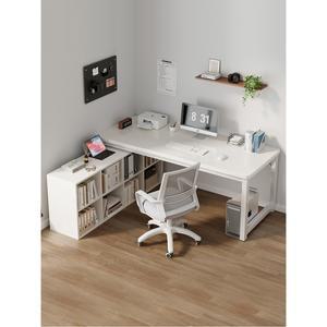 책상 ㄱ자 기역자 1인용 대학생 데스크 컴퓨터 테이블 120x90cm 흰색