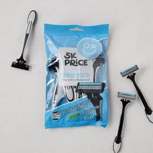 5K프라이스 휴대용 면도기 3중날 10입