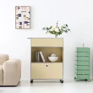 이동식 수납장 미드센츄리 모듈 틈새 선반장 트롤리