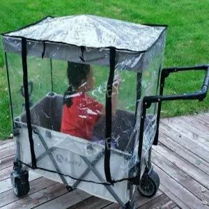 4인용웨건 커버 천장 차양막 방수 방풍 바람막이 레인 캐노피 범용 부속품