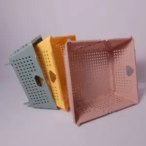 접이식 채반 바구니 정리 용품/수납/바스켓/수납함/정리함/보관함/플라스틱/다용도/폴딩/사각/적재/적층형