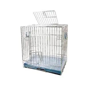 4B 크롬 사각 철장 중형 강아지케이지 애견철장