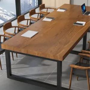 대형 회의용 테이블 유럽산 원목 사무실용 심플한 디자인 책상 모던한 협상 사무용 가구