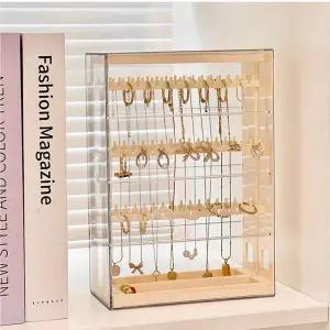 풀커버링 2서랍 귀걸이 목걸이 정리함 키링 가챠 굿즈 진열대 대용량 악세사리 반지 쥬얼리 보관함 케이스