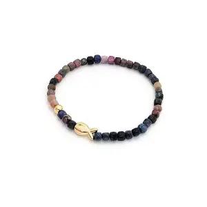 [하프클럽/그레이스캘리]천연석 루비사파이어 물고기 팔찌